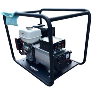 Honda Powered, Petrol, 13HP, 1 Cylinder, OHV, Electric Start, + Battery / 200Amp DC Welder / 6kW Generator 230V / 12V Battery Charger , 2 x 15amp Outlets