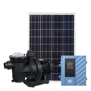 AC/DC Hybrid Solar Pool Pump 900w (poly) & Solar Panel Kit